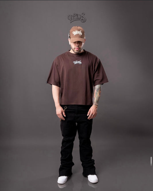 Brown Boxy Fit T-shirt